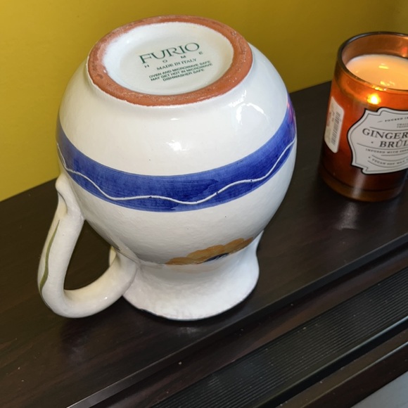 Vtg La Spezia by Furio Home Italian 32 Oz Ceramic Pitcher, Collectible - Picture 7 of 11